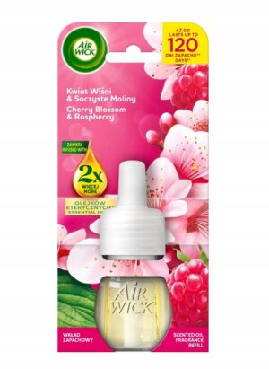 Air Wick wkład 19 ml Essential Oils Kwiat Wiśni i Słodka Malina
