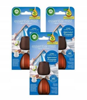 Air Wick Essenntial Mist wkład 3 x 20 ml aromat Bawełny i Białej Orchidei
