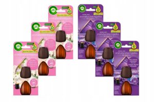 Air Wick Mgiełka Wkład Biała Peonia i Kwitnący Jaśmin & Pola Lawendy zestaw