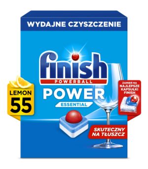 Finish tabletki do zmywarki Powerball Power Essential Lemon 55 sztuk