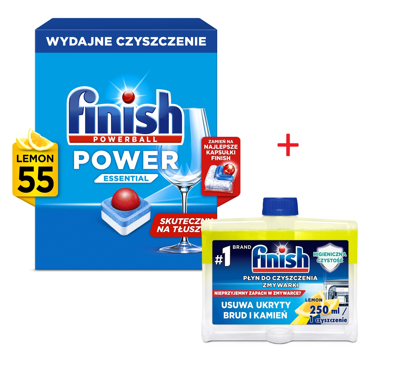 FINISH Powerball Power Essential Lemon - 55 szt.