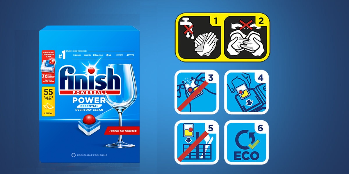 FINISH Powerball Power Essential Lemon - 55 szt. - obrazek 10
