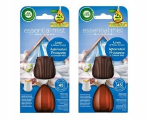 Air Wick Essenntial Mist wkład 2 x 20 ml aromat Bawełny i Białej Orchidei zestaw