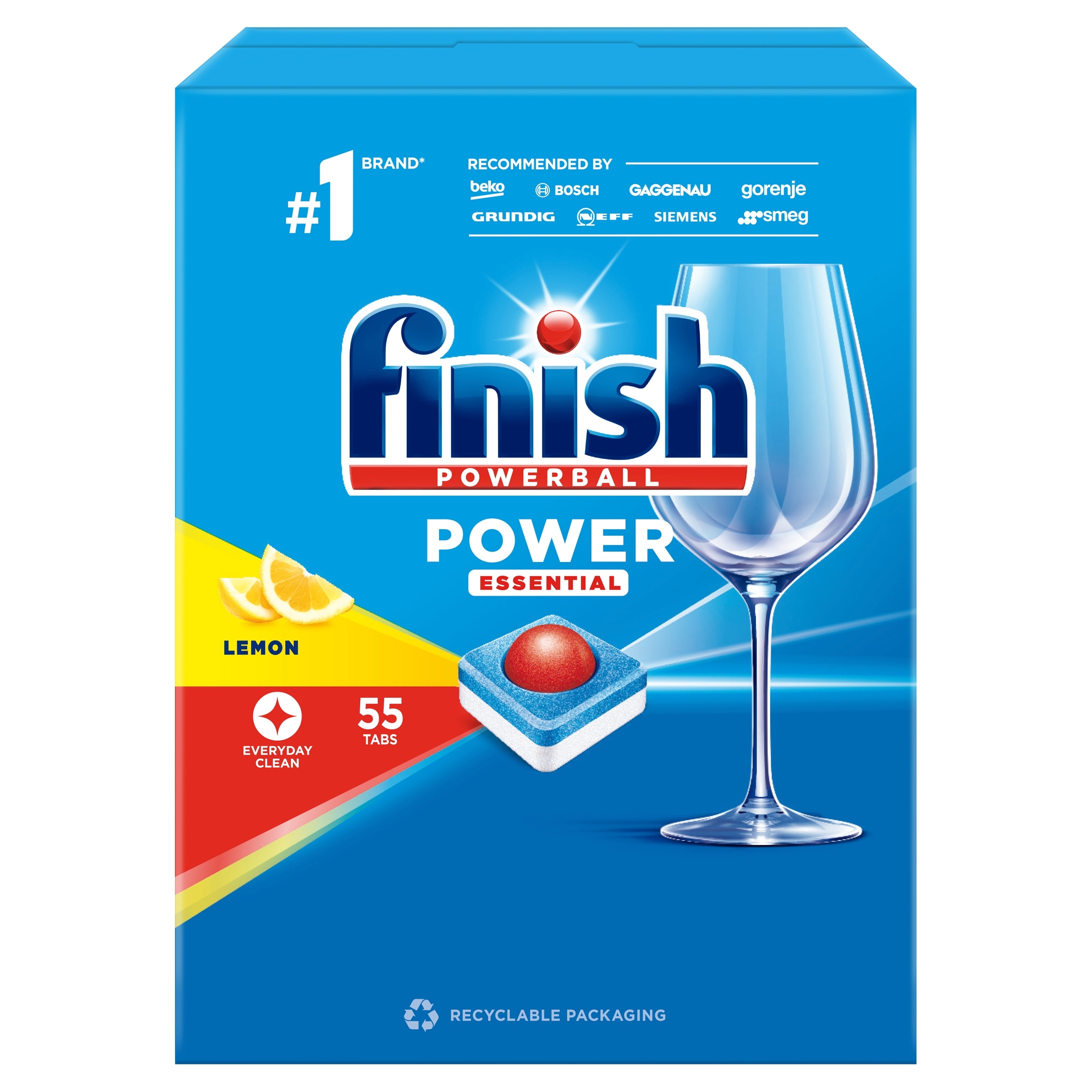 FINISH Powerball Power Essential Lemon - 55 szt. - obrazek 2