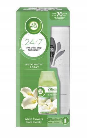 Air Wick Odświeżacz Powietrza Komplet Freshmatic Białe Kwiaty 250 ml