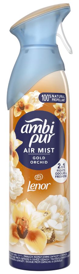Ambi Pur Gold Orchid Odświeżacz powietrza w sprayu 185 ml