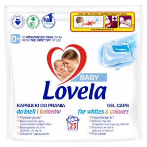 Lovela Kapsułki do prania kolorowego i białego 23 sztuki Hipoalergiczne dla dzieci